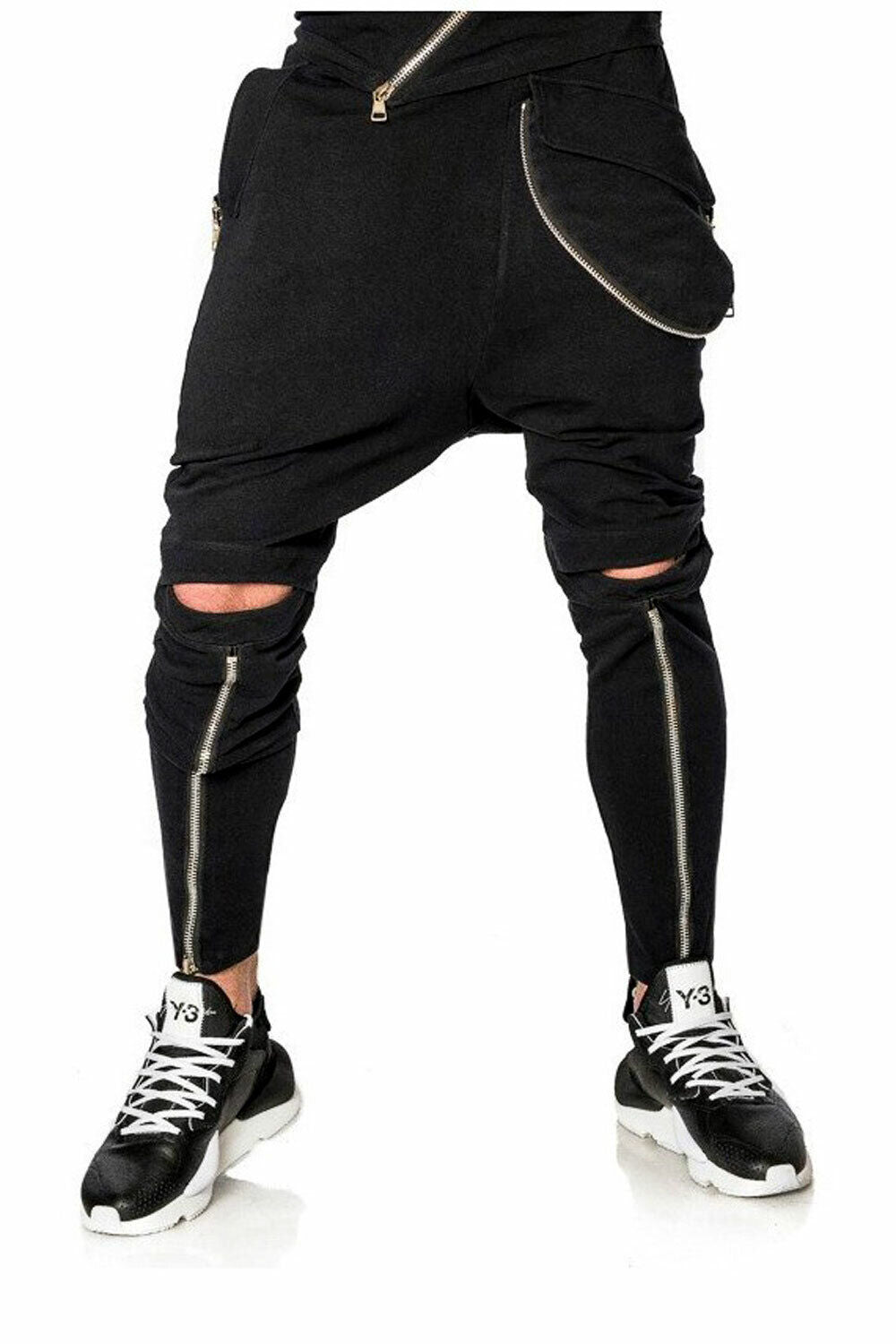 Mexton Men Herren Skinny Jogginghose, Stoffhose, bequeme Trainingshose in dunklem Grau, elastischer Bund und schmale Passform