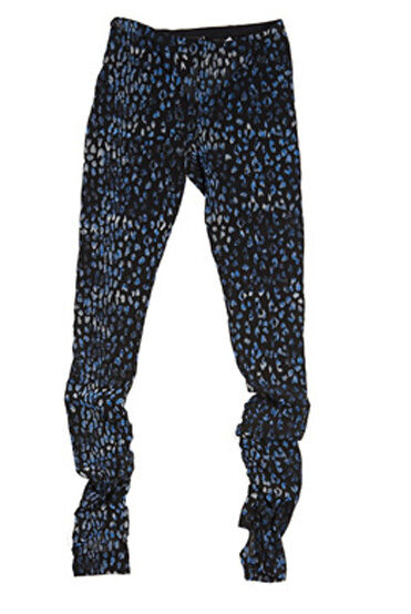 Damen Leo Leggings aus Samt mit Leopardenmuster, Steghose, Strumpfhose in Größe 36-40, von Clothes-Stores