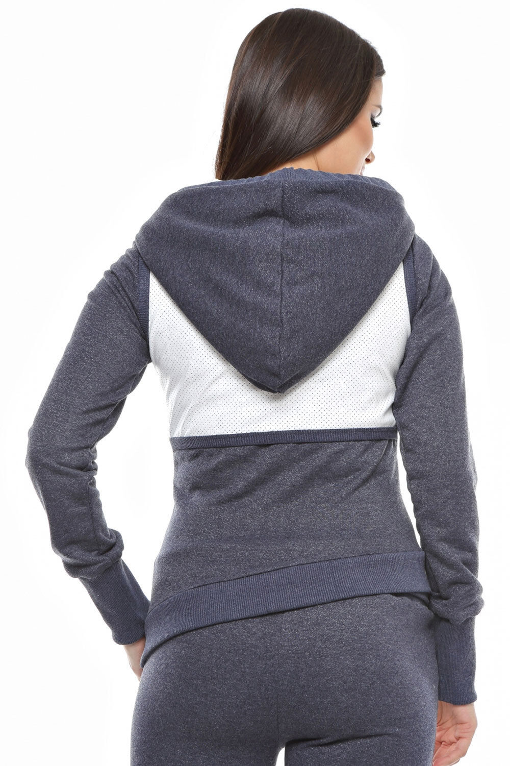 Damen 2-Teiler Jogginganzug von Foggi mit gefüttertem Hoodie und Jogginghose, in XS bis M, bequemer Freizeit-Look
