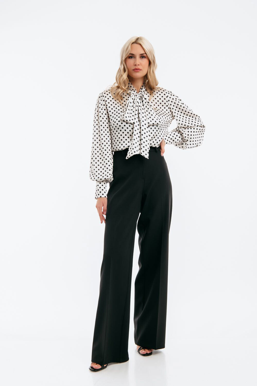 Freestyle Damen Stoffhose mit weitem Bein, Marlenehose, elegante Wide Leg Pants aus weichem Stoff, modischer Komfort.