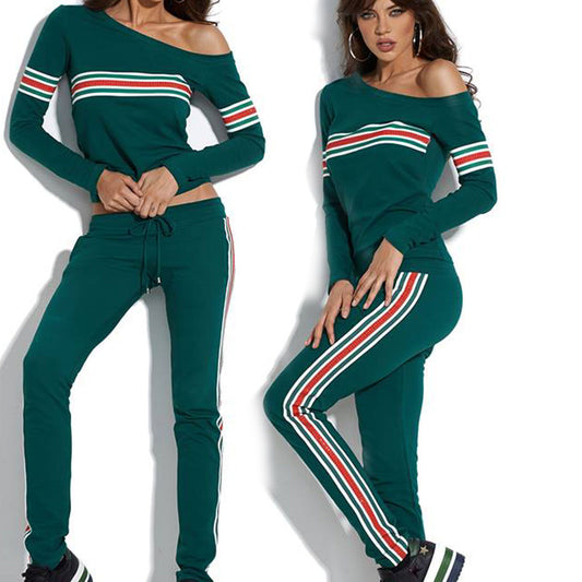 Damen 2-teiliges Mexton Pullover und Jogginghose, bequemer Hausanzug in XS, weicher Stoff in neutraler Farbe