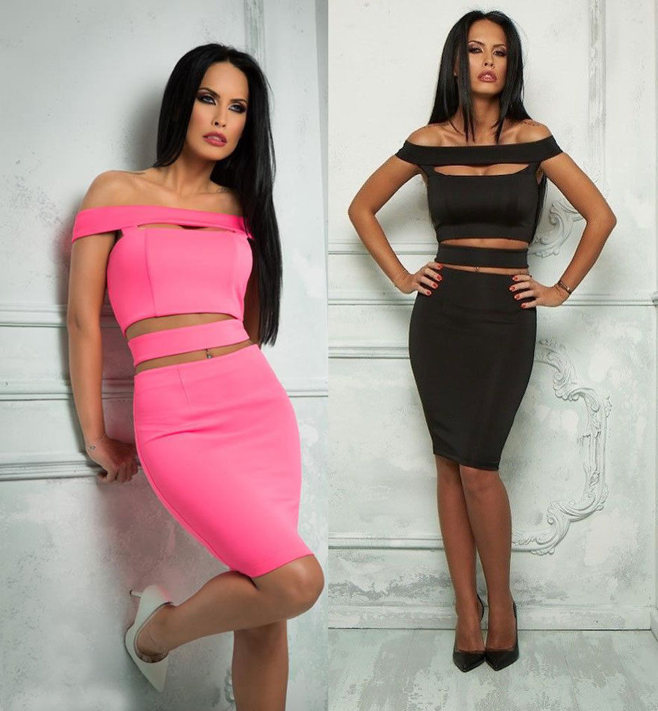 Mexton Damen Cut-Out Minikleid, schulterfreies Bodycon-Partykleid in XS, elegante und figurbetonte Abendmode.