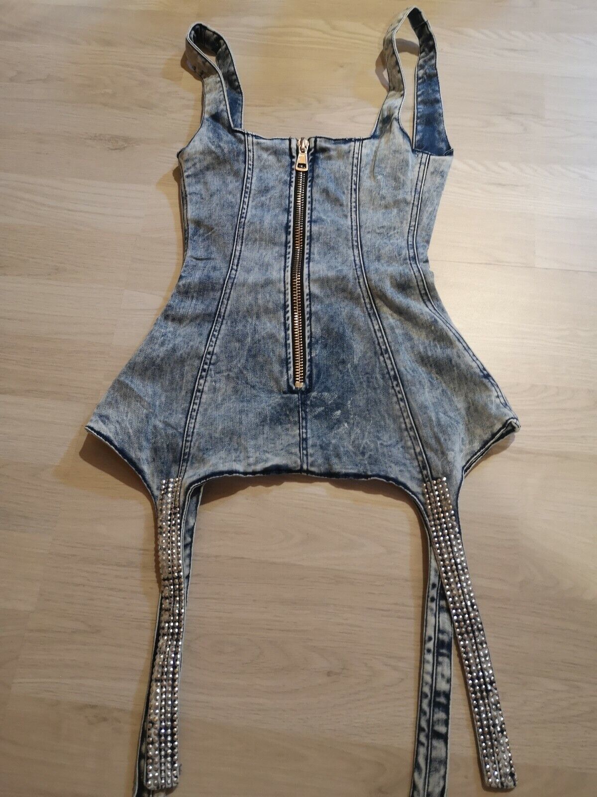 Mexton Damen Jeansgürtel, Taillengürtel im Jeans- und Korsettstil, modisches Jeanstop, in Größe S.