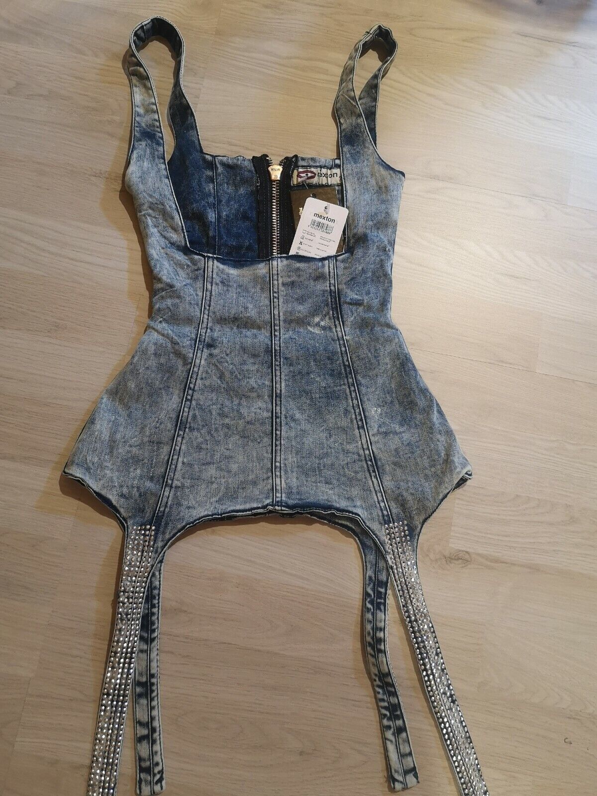Mexton Damen Jeansgürtel, Taillengürtel und Jeans Korsettgürtel aus robustem Denim, passend für Jeans und Casual-Outfits