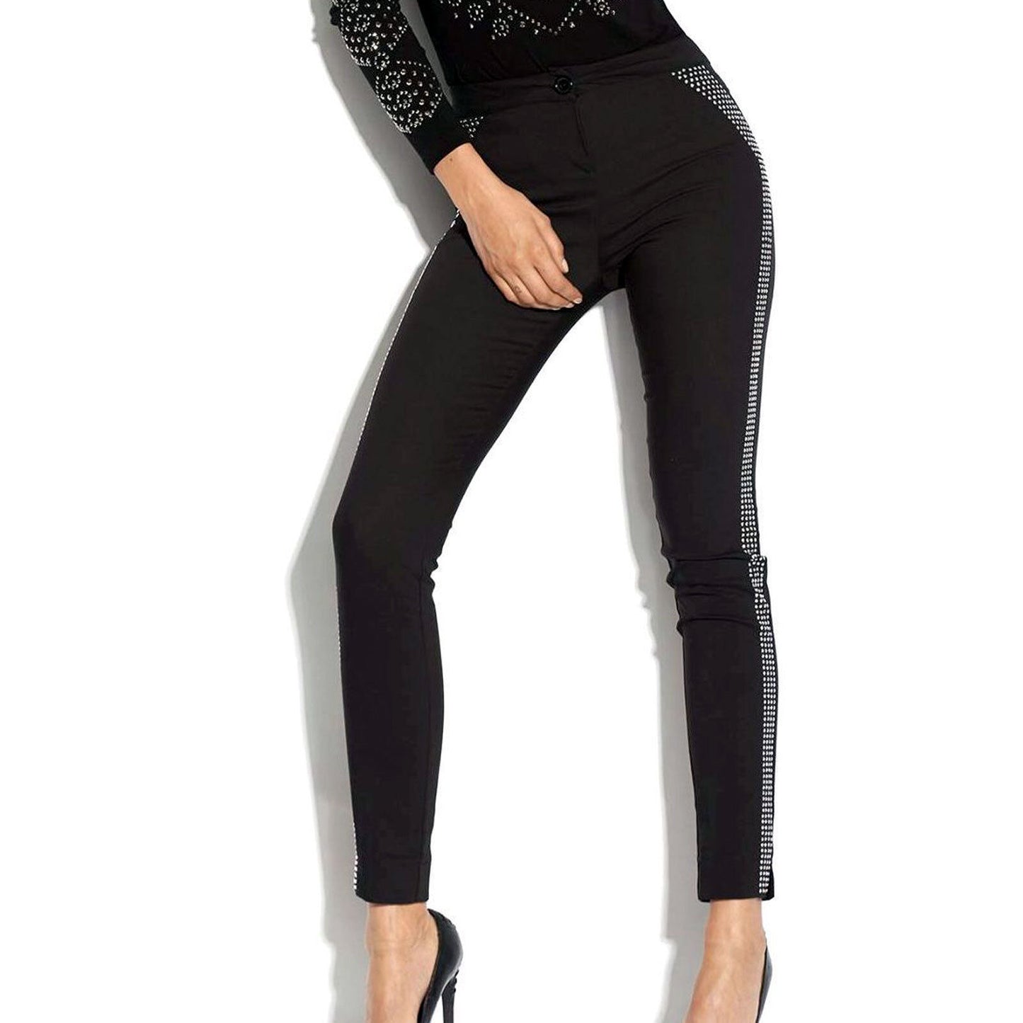 Elegante Damen Stoffhose von Mexton, Hüfthose, enge Röhrenhose, perfekt für Partyanlässe, in Größe 34-36.