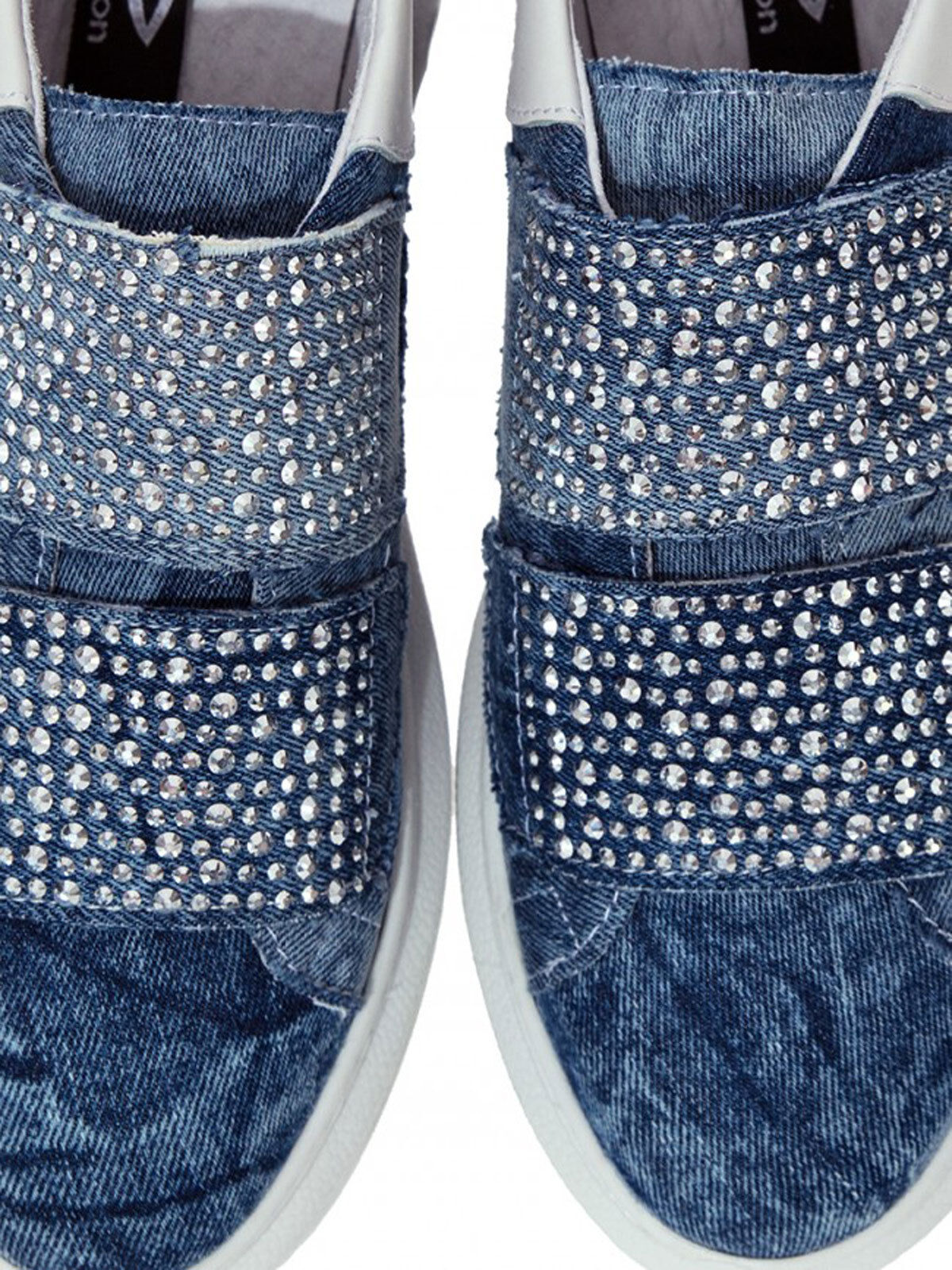 Mexton Damen Jeans Schuhe Plateau Sneaker, Halbschuhe mit Jeans-Design, Gr. 36, bequeme Damenschuhe