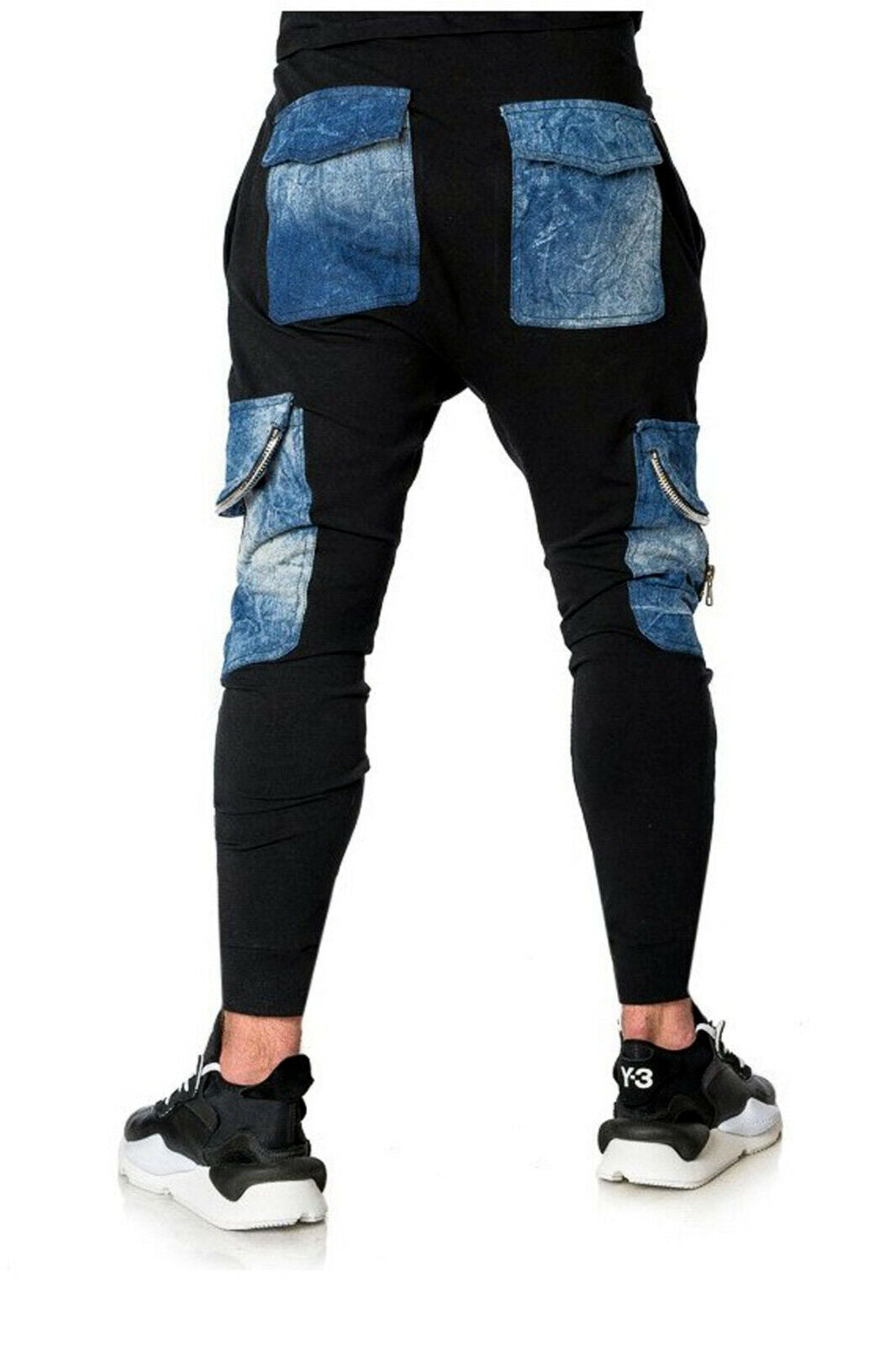Mexton Men Herren Boyfriend Freizeithose aus Joggingstoff, bequeme Trainings- und Jeans-Optik, Größe S, modischer Komfort.