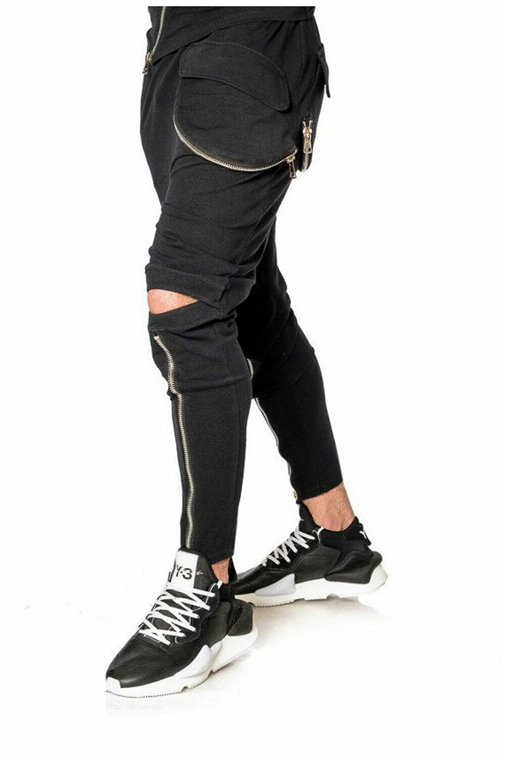Mexton Men Herren Skinny Jogginghose aus Stoff, bequeme Boyfriend-Style Trainingshose, bequem und stylisch für Männer
