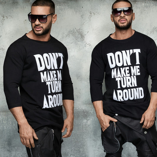 Herren Oversize Longsleeve T-Shirt von mexton men, dunkelblau, weiches Baumwollmaterial, lässiger Schnitt, lange Ärmel, schlichtes Design