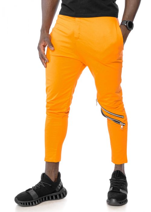 Mexton Men Herren Freizeit- und Jogginganzug in Orange und Gelb, bequemes Sportswear, Größe S bis XL, sportliches Design
