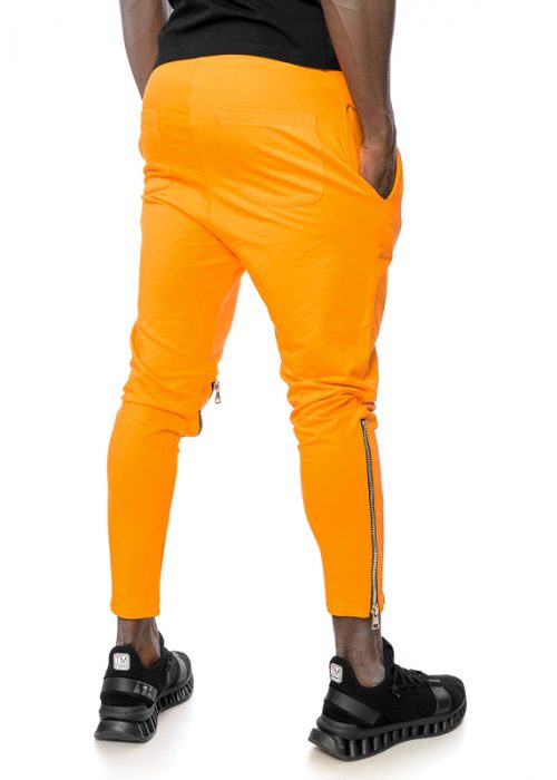 Mexton Men Freizeitanzug für Herren, Jogginganzug in Orange und Gelb, Größe S bis XL, sportliches Outfit