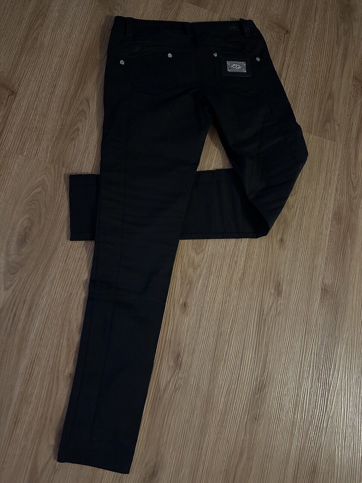 Schwarze Damen-Hüfthose von Mexton, Stoffhose für Business, in Größe S, bequem und stilvoll für den Büroalltag.