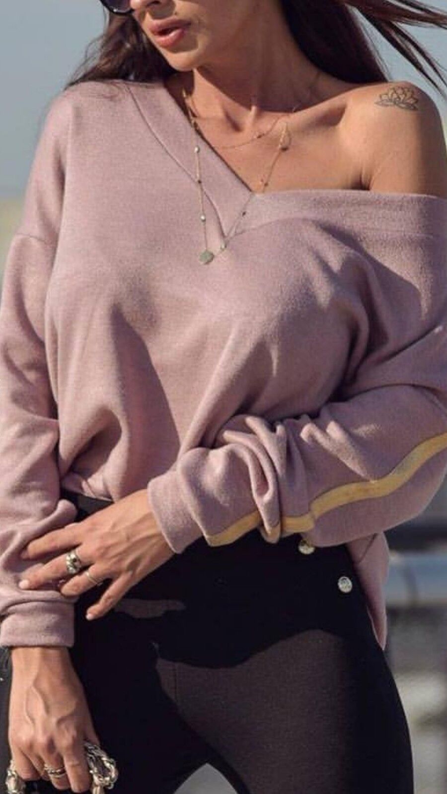 O'la Voga Damen oversized Feinstrick-Longpullover in Grau, langarm, lockerer Strickpullover, XS-L, modischer Damenpullover
